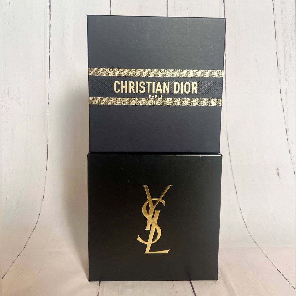 Authentic YSL & Dior Empty Gift Boxes - Luxury DIY & Decor